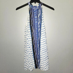 As u wish juniors mini dress size M white and blue